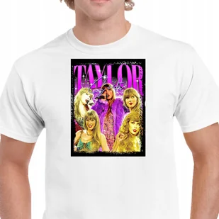P176 KOSZULKA MĘSKA TAYLOR SWIFT PREZENT MUZYCZNA KONCERT BAWEŁNA L - Koszulki męskie - miniaturka - grafika 1