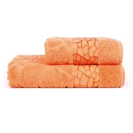 Ręczniki - Ręcznik kąpielowy, bawełniany 50 x 100, pomarańczowy - miniaturka - grafika 1