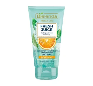 Bielenda FRESH JUICE NAWILŻAJĄCY PEELING CUKROWY DO TWARZY POMARAŃCZA 150G - Peelingi i scruby do twarzy - miniaturka - grafika 3