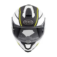 Kaski motocyklowe - PREMIER Kask Hyper DE Y9 BM, biały/czarny/żółty, XL - miniaturka - grafika 1