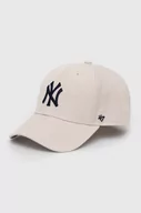 Czapki dla dzieci - 47brand czapka z daszkiem dziecięca MLB New York Yankees kolor beżowy z aplikacją BMVP17WBV - miniaturka - grafika 1