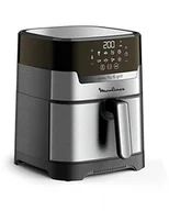 Frytkownice - Moulinex Easy Fry & Grill 4.2L EZ505D Frytkownica powietrzna 2 w 1 do smażenia lub grillowania, cyfrowy ekran dotykowy, 8 programów zdrowych posiłków, aplikacja 125 przepisów, stal, do 6 osób - miniaturka - grafika 1