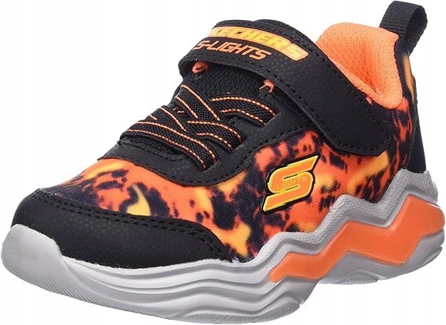 SKECHERS SPORTOWE BUTY DZIECIĘCE POMARAŃCZOWE NA RZEP 22 JWE