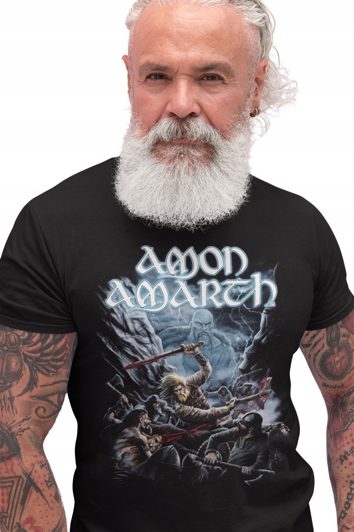 AMON AMARTH T-SHIRT KOSZULKA MĘSKA CZARNA DEATH METAL ROCK VIKING M