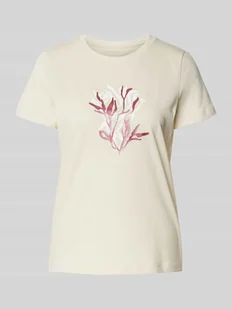 T-shirt o kroju regular fit z czystej bawełny - Koszulki i topy damskie - miniaturka - grafika 1