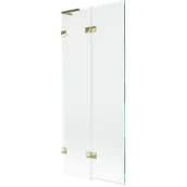 Parawany nawannowe - Mexen Lunar L parawan nawannowy 2-skrzydłowy lewy 80 x 150 cm, transparent, złoty - 897L-080-100-50-00-L - miniaturka - grafika 1