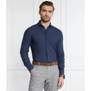 Joop! Lniana koszula 146Pai-W | Slim Fit - Koszule męskie - miniaturka - grafika 1