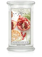 Świece - Pomegranate & Fir - Kringle Candle - Duża Świeca Zapachowa 2 Knoty (624G) - miniaturka - grafika 1
