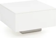 Ławy i stoliki kawowe - WOHNLING stolik kawowy WL5.832 drewno 60 x 60 x 35,5 cm płyta wiórowa, stolik do salonu stolik kawowy nowoczesny, stolik boczny kwadratowy biały, designerski stolik do sofy stolik do salonu, biały stolik kawowy do salonu - miniaturka - grafika 1