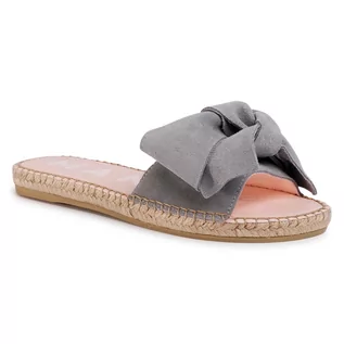 Espadryle damskie - Espadryle MANEBI - Sandals With Bow A C.1 J0 Grey - grafika 1