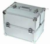 Pozostałe akcesoria kosmetyczne - INTER VION Inter-Vion kuferek duży aluminiowy 499327 - miniaturka - grafika 1