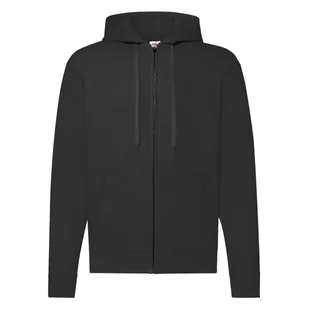 Bluza męska z kapturem Zip Through Hooded Sweat Fruit of the Loom - Czarny M - Bluzy męskie - miniaturka - grafika 1