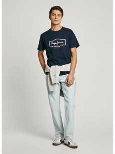 Pepe Jeans Koszulka "Daxton" w kolorze granatowym - Koszulki męskie - miniaturka - grafika 1