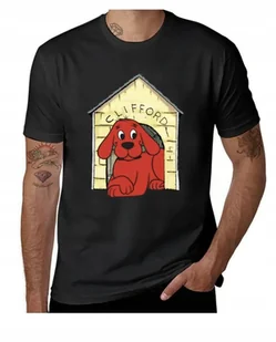 KOSZULKA Z NADRUKIEM MĘSKA ŚMIESZNA T-SHIRT Pies CLIFFORD PIESEK r. L 20 - Koszulki męskie - miniaturka - grafika 1