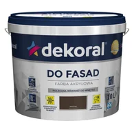 Farby zewnętrzne - Dekoral Farba DO FASAD Brązowy 10 l - miniaturka - grafika 1