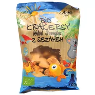 Krakersy - Bio Ania Krakersy Mini Jungle z Sezamem 100g - Bio Ania ANIKRAMINJUNS - miniaturka - grafika 1