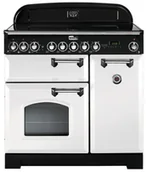 Kuchenki elektryczne - Kuchnia z płytą ceramiczną FALCON Classic Deluxe 90 Biały chrom - miniaturka - grafika 1