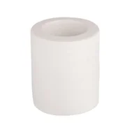 Świeczniki - Świecznik ceramiczny 6,5 x 6,5 x 8 cm popielaty - miniaturka - grafika 1