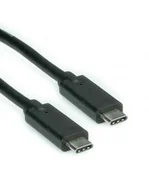 Kable USB - ROLINE USB 3.1 Kabel, C-C, ST/ST, czarny, 0,5 m - miniaturka - grafika 1
