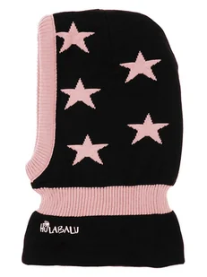 HULABALU Kominiarka "Stars" w kolorze czarno-jasnoróżowym - Czapki dla dzieci - miniaturka - grafika 1