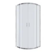 Kabiny prysznicowe - Kabina prysznicowa NAMELESS Durasan 80x80 chrom półokrągła wysoka 1szt. - miniaturka - grafika 1