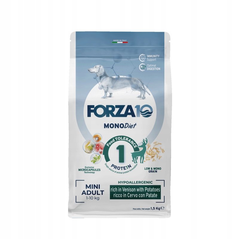 FORZA10 Mini Dieta dziczyzna i ziemniaki - 1,5 kg