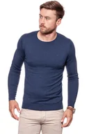 Swetry męskie - Wrangler, Sweter męski, Crew Knit Navy W85672P35, rozmiar XXXL - miniaturka - grafika 1