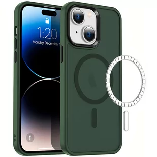 Etui ochronne na telefon MagMat Case do MagSafe do Apple iPhone 13 Mini Matte Green + Szkło - Etui i futerały do telefonów - miniaturka - grafika 3