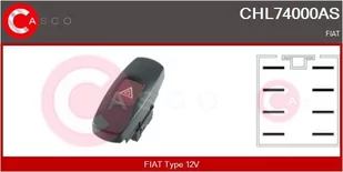Przełącznik systemu ostrzegawczego Casco - Alternatory CHL74000AS - Oświetlenie samochodowe - akcesoria - miniaturka - grafika 1