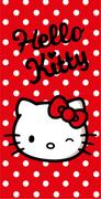 Okrycia kąpielowe dla dzieci - Ręcznik Hello Kitty Kot 140X70Cm Szybkoschnący Red - miniaturka - grafika 1