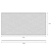 Legowiska dla kotów - FLAMINGO Siatka ochronna dla kota Sekura, 6x3 m, XXL, czarna - miniaturka - grafika 1