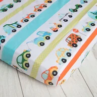 Prześcieradła dla dzieci - Prześcieradło z gumką do łóżeczka 60x120 bawełna - miniaturka - grafika 1
