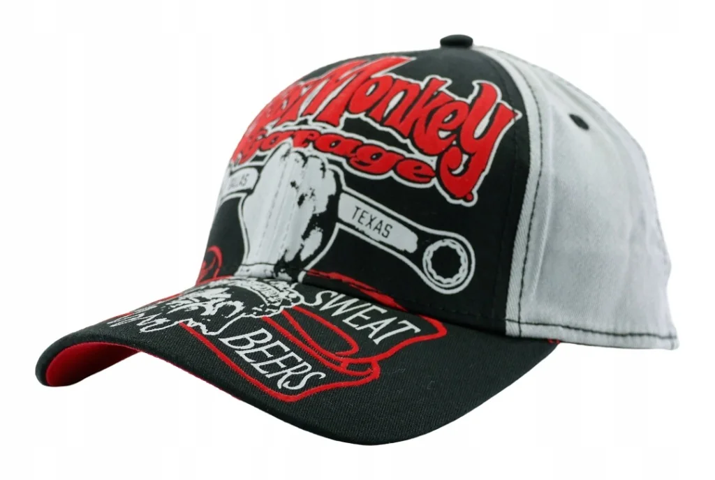 Czapka z daszkiem męska młodzieżowa Gas Monkey Garage 56-58cm Logo Welur