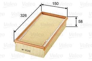 Filtr powietrza Valeo 585282 - Filtry powietrza - miniaturka - grafika 1