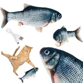 Akcesoria dla gryzoni - Ryba Dla Kota Zabawka Interaktywna Skacząca Rybka - miniaturka - grafika 1