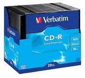 Nośniki danych - CD-R VERBATIM 700 MB 52x Slim 1  szt. - miniaturka - grafika 1