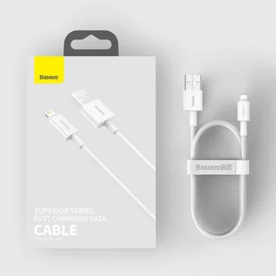 Baseus Superior kabel USB - Lightning 2,4A 0,25 m Biały (CALYS-02) - Kable USB - miniaturka - grafika 18