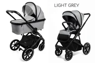 Wózki dziecięce - MUUVO SLICK 2.0 2W1 Light Grey - miniaturka - grafika 1