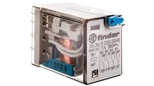 Finder Przekaźnik 4CO 7A 220V DC 55-34-9-220-0040 - Sterowniki i przekaźniki - miniaturka - grafika 2