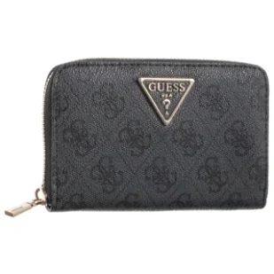 Portfel Laurel Slg Medium Zip Around SWSG85 00140 Coal Logo (GU668-a) Guess - Portfele - miniaturka - grafika 1