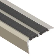 Listwy i profile - Profil schodowy z gumą szampan aluminium anoda 38.5 mm x 100 cm - miniaturka - grafika 1