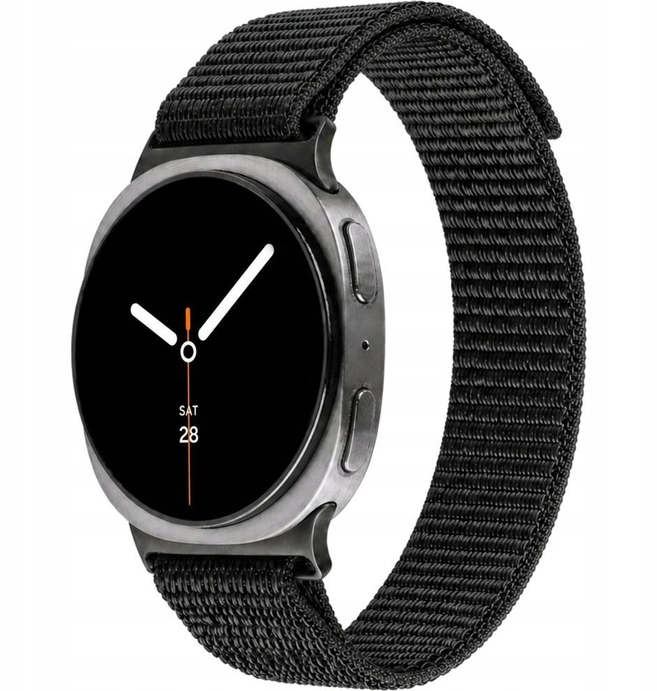 Fixed Nylonowy pasek Nylon Sporty Strap do Samsung Galaxy Watch 9/8, czarny FIXNST2-1622-BK