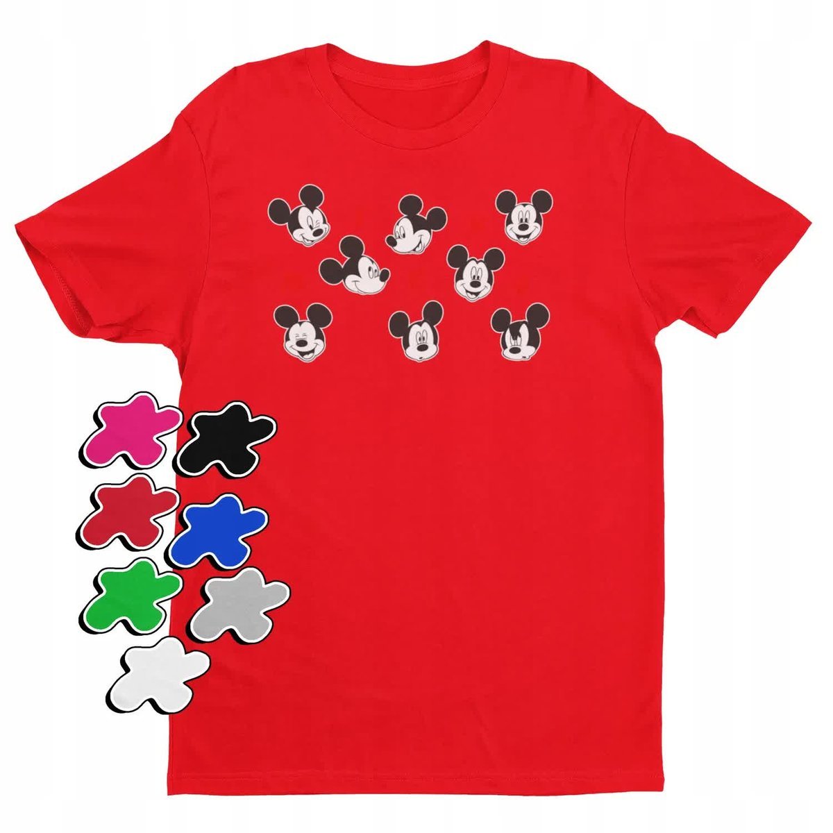 Koszulka T-Shirt Dziecięca Z Nadrukiem Myszka Miki Minnie Różne -L 146-152