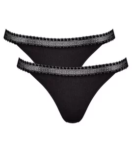 2 x Majtki damskie sloggi GO Ribbed Tanga C2P-L - Majtki damskie - miniaturka - grafika 1