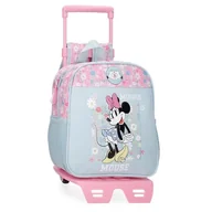 Plecaki szkolne i tornistry - Joumma Disney Minnie Happy plecak szkolny z wózkiem niebieski 23x25x10 cm poliester 5,75 l, Niebieski, Talla única, plecak szkolny na kółkach - miniaturka - grafika 1