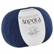 Pasmanteria - Włóczka PAPATYA ANGORA AKRYL 80% WEŁNA MERINO 20% 100g kolor GRANATOWY 5280 - miniaturka - grafika 1