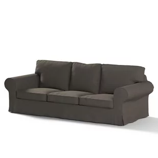 FRANC-TEXTIL 633  3-osobowa sofa z funkcją spania poszewka 702  08 Ektorp, starszy model, Cotton Panama, Shadow Szary 633-702-08 - Pokrowce na meble - miniaturka - grafika 1