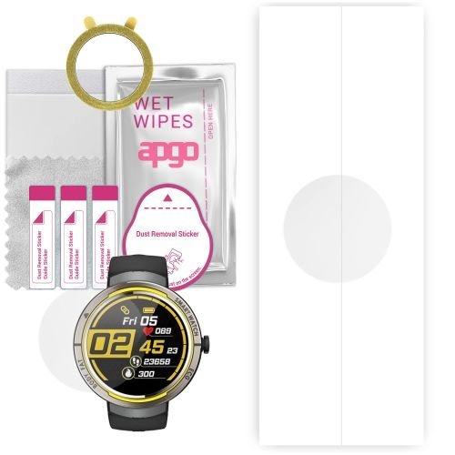1x folia hydrożelowa ochronna do Kumi KU5 - apgo Smartwatch Hydrogel Protection Ochrona na ekran smartwatcha