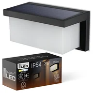 Lampy ogrodowe - Lampa Solarna Ogrodowa LED Kinkiet Elewacyjny Czujnik Zmierzchu Ruchu - miniaturka - grafika 1