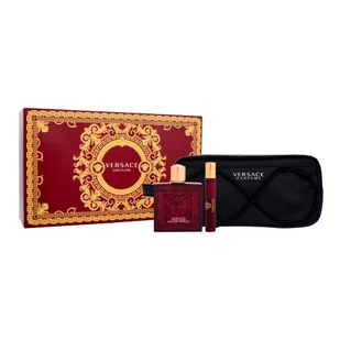 Versace Eros Flame Zestaw edp 100 ml + Edp 10 ml + Kosmetyczka - Zestawy perfum damskich - miniaturka - grafika 1